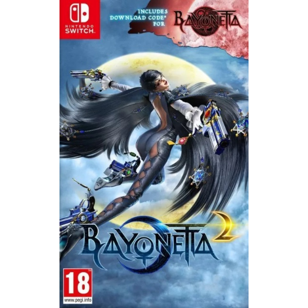 Bayonetta 2 (Includes Bayonetta 1 DLC Code) [Nintendo Switch, английская версия]