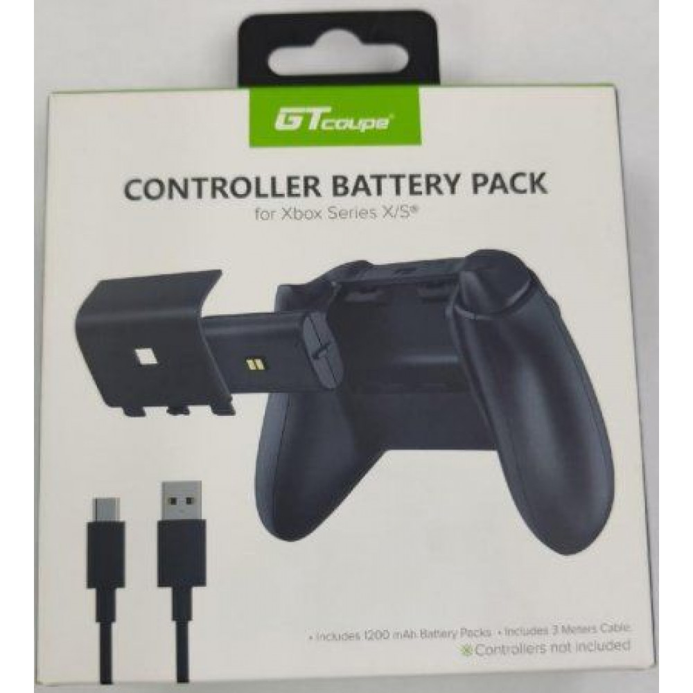 Набор GTcoupe Xbox Series S/X аккумулятор с проводом черный 3м\1200 mAH