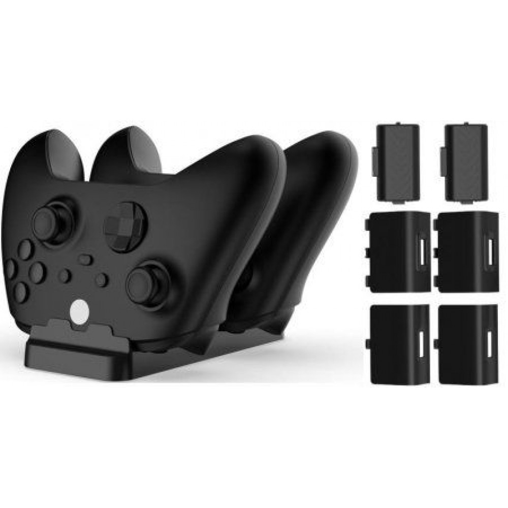Зарядная станция Xbox Series S/X - Xbox One Dual Charging Dock+2 шт АКБ 800 mAh TYX-532X DOBE