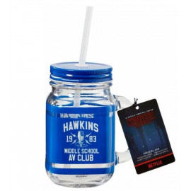 Кружка стеклянная Funko Stranger Things Hawkins AV Club Mason Jar ST05999