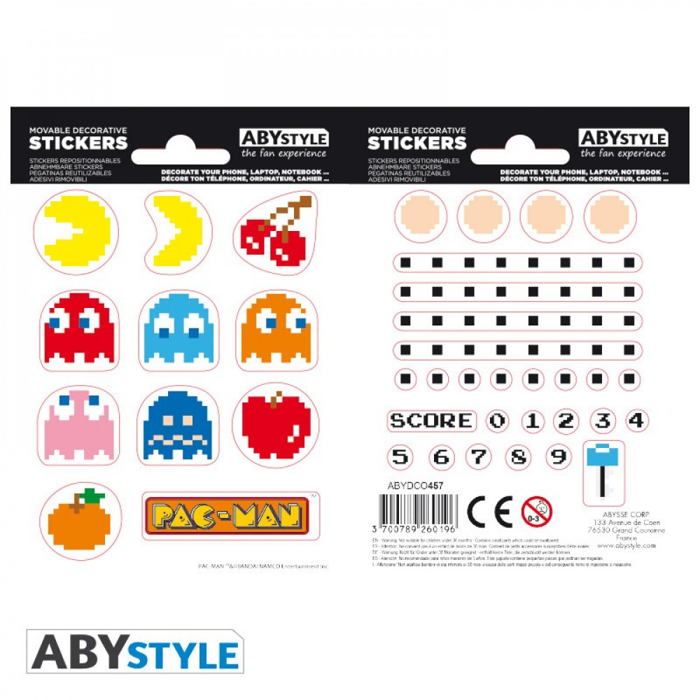 Наклейки Pac-Man Maze ABYDCO457