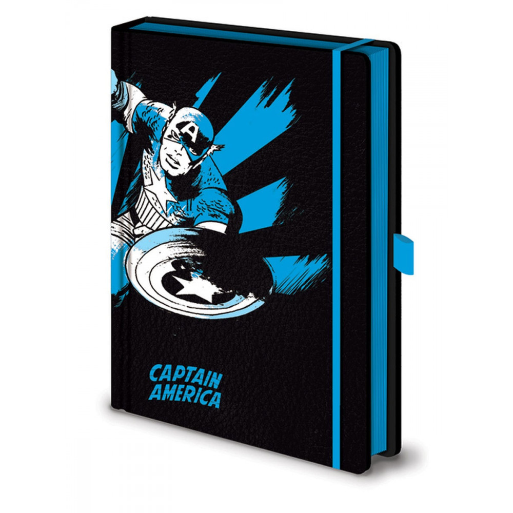 Записная книжка Marvel Comics (Captain America Mono) Premium A5 SR72506