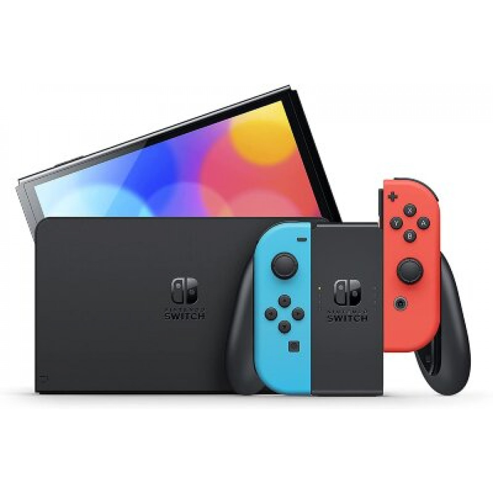 Nintendo Switch OLED Nenon Red/Neon Blue