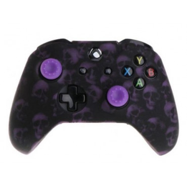 Чехол защитный XB One Silicon Case for Controller Черепа Purple